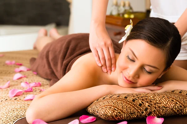 Girl is getting Full Body Massage